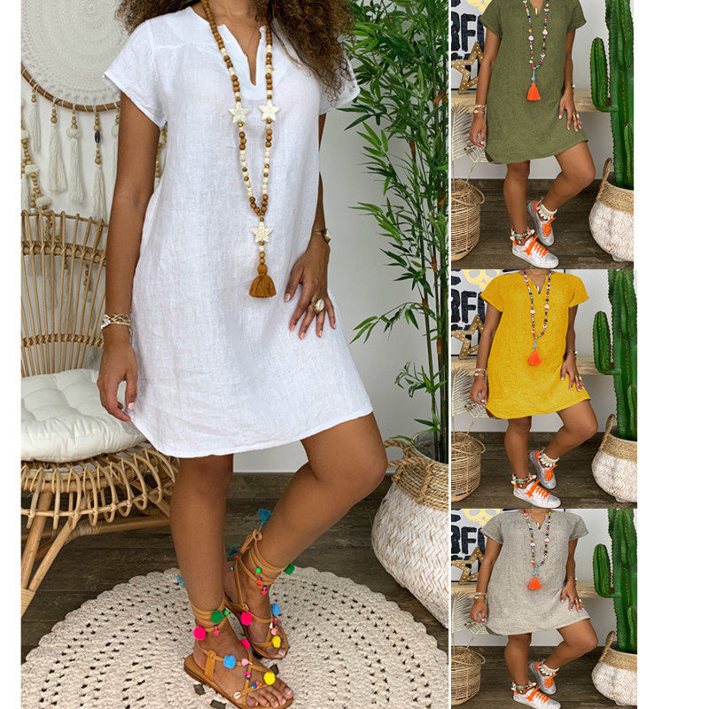Solid Color Sundress – Women