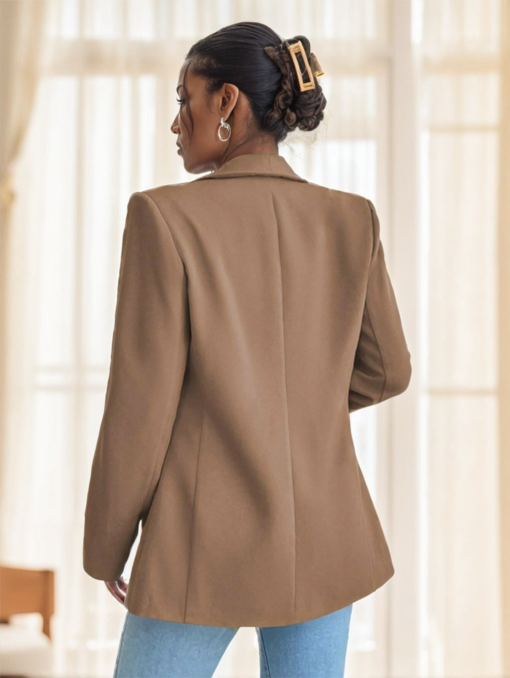 Blazer simple à col châle