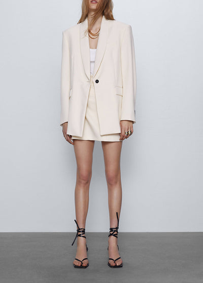 Blazer de bureau drapé