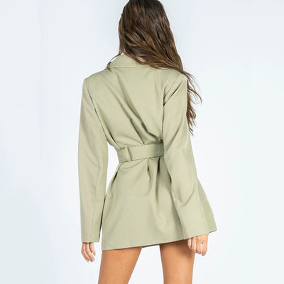Blazer à col en V