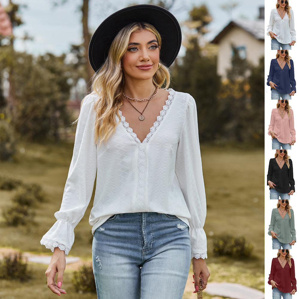 Casual Lace Stitch Tee