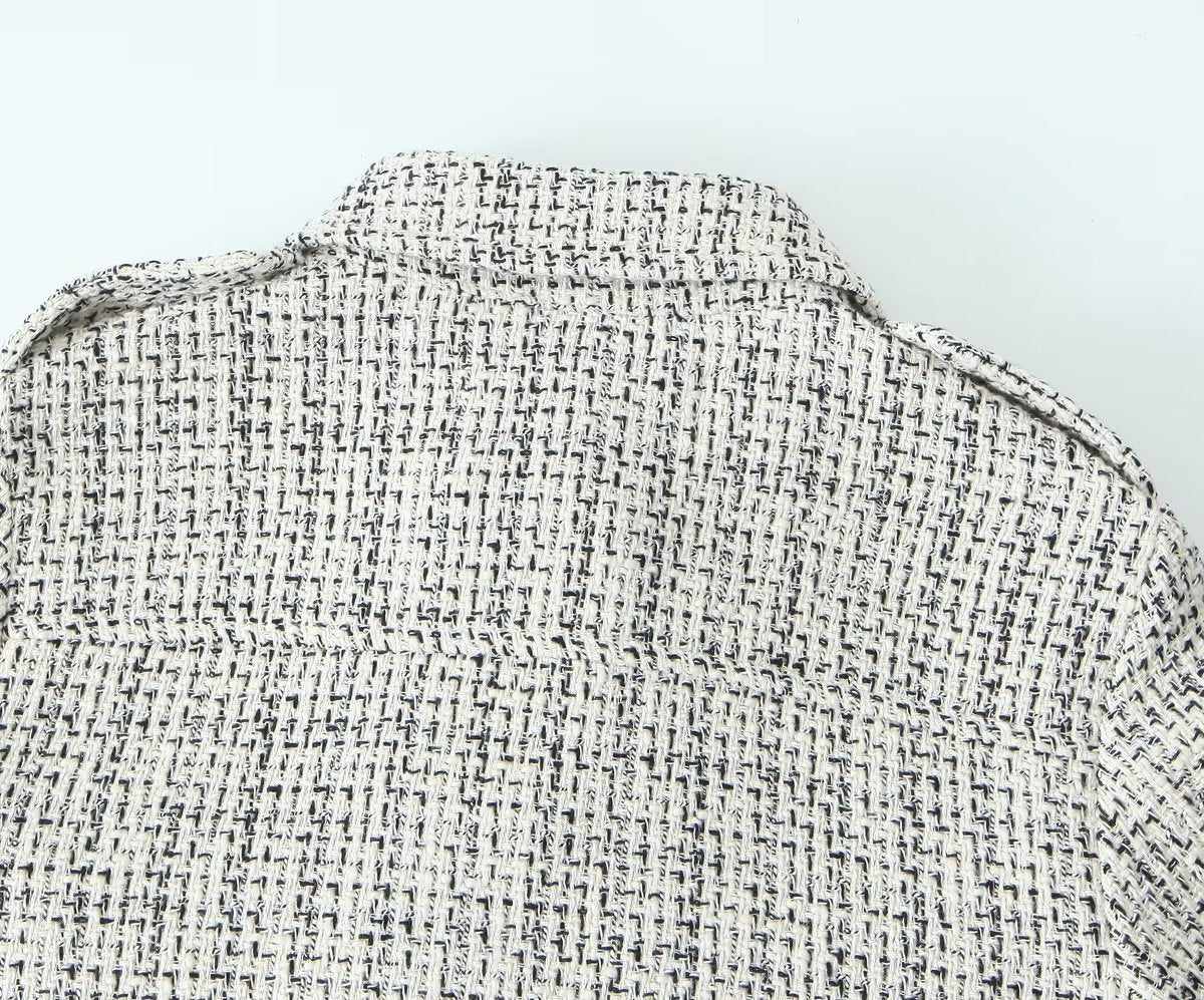 Blazer en tweed chic