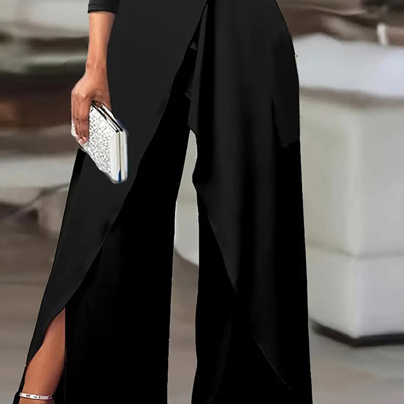 Party Pleated Waist Jumpsuit