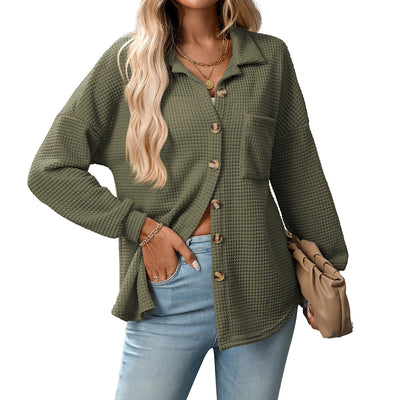 Chemise en tricot gaufré