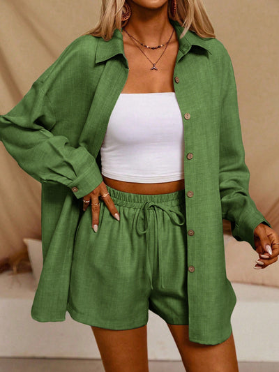 Ensemble cardigan et short