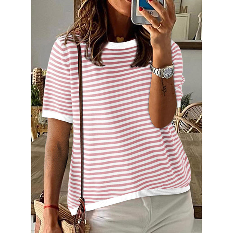 Women's Striped Summer Pullover
