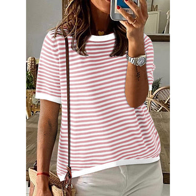 Women's Striped Summer Pullover