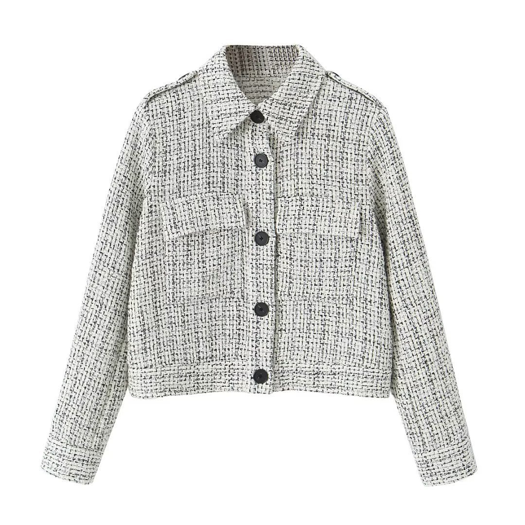 Blazer en tweed chic