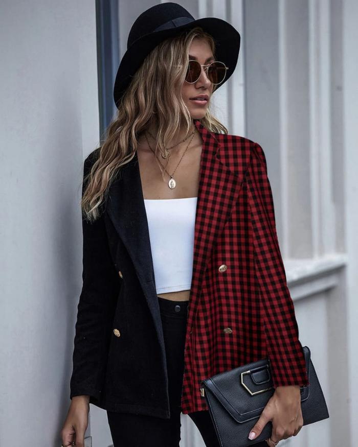 Blazer bicolore