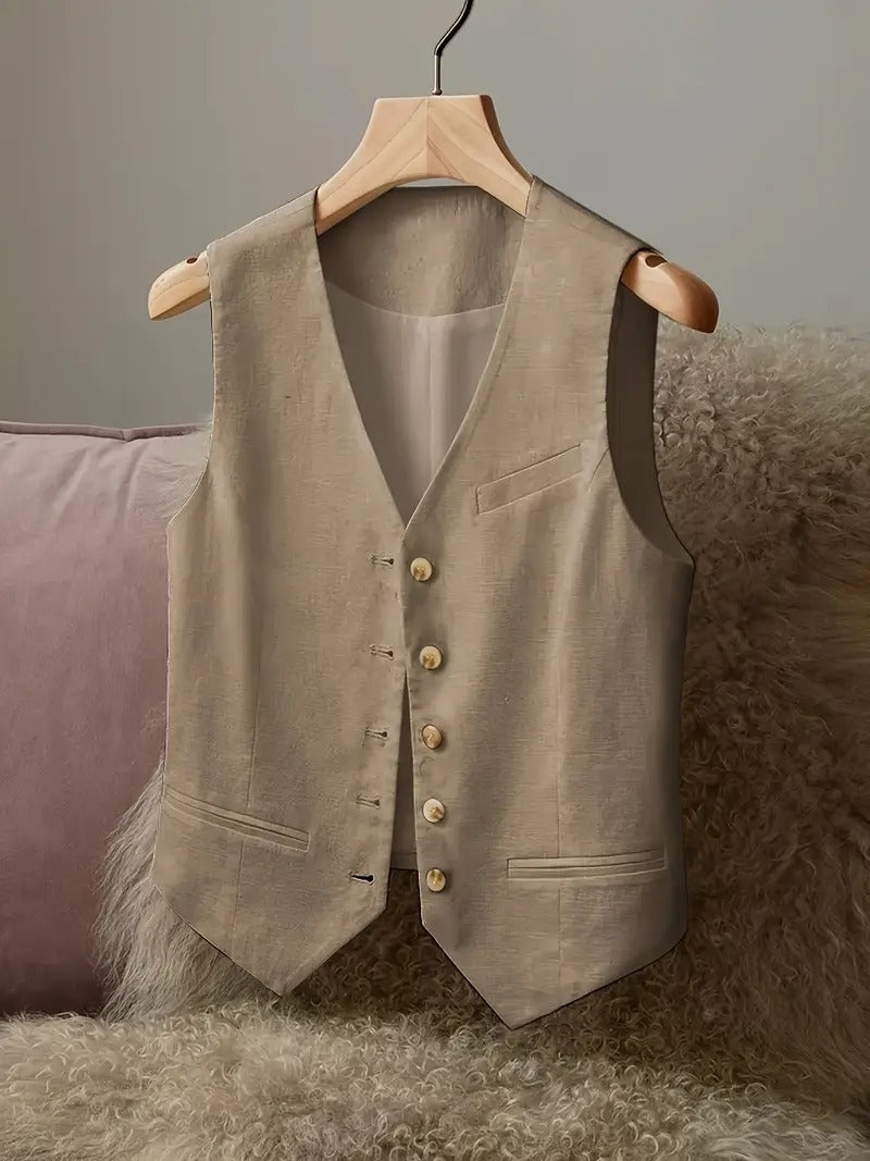 Elegant Linen Vest