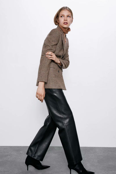 Grid Print Jacket