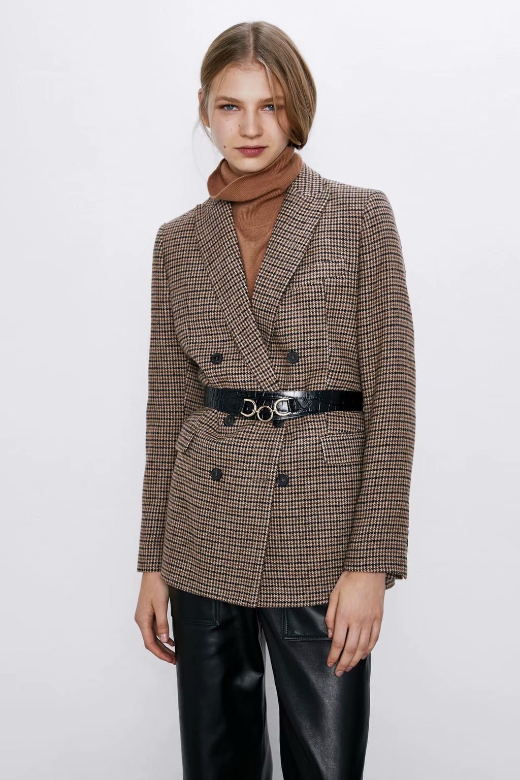 Grid Print Jacket