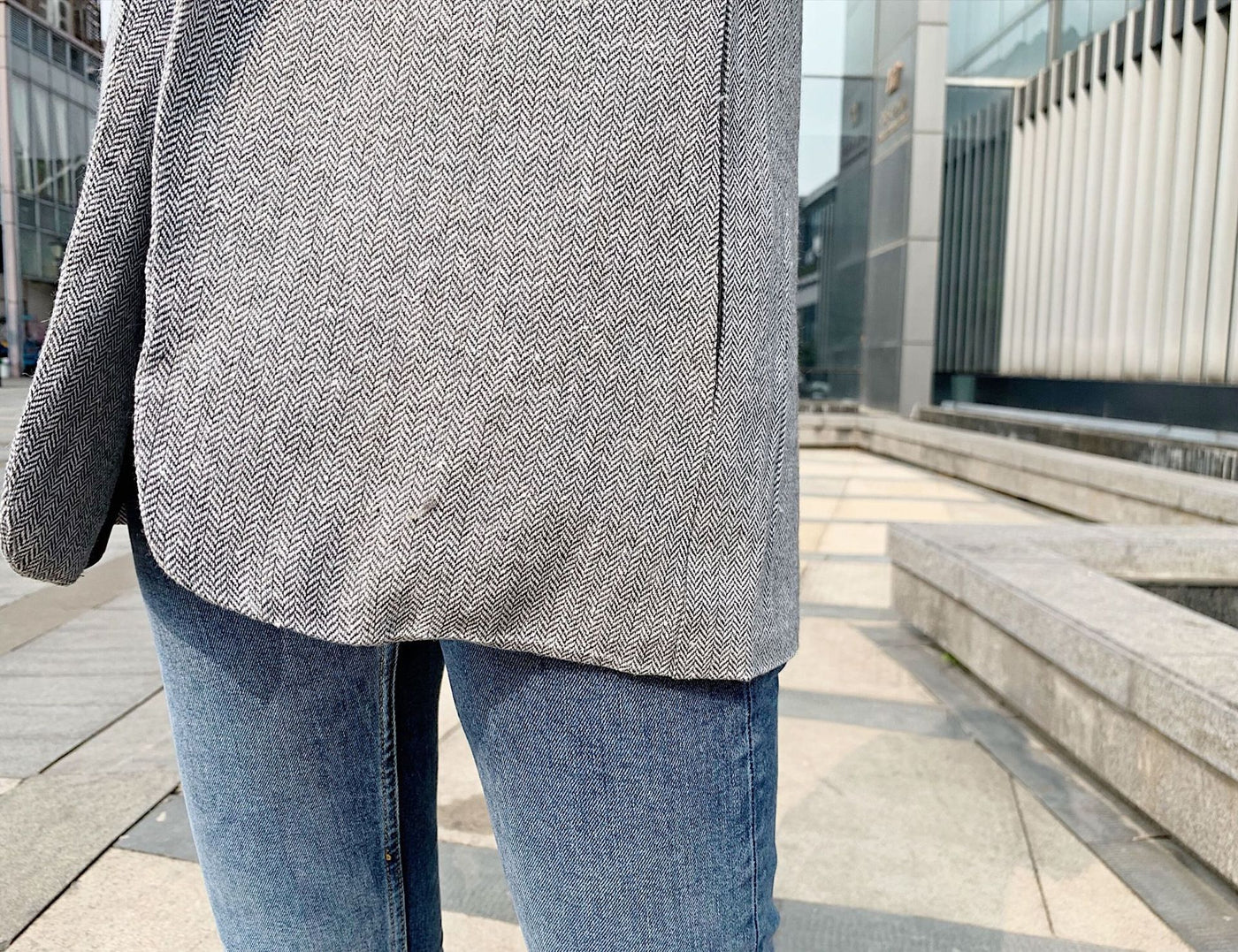 Blazer à chevrons 