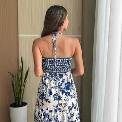 Lace-Up Tube Dress