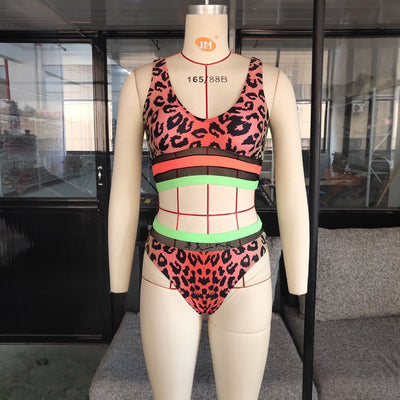 split leopard bikini - Shé Hauté