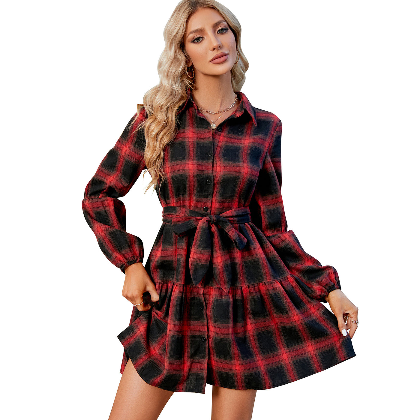 Robe de cocktail taille haute