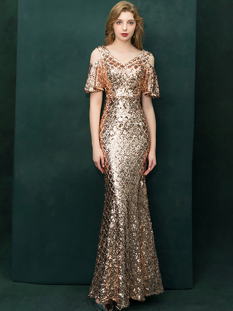 Robe de soirée à paillettes