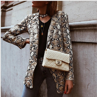 Blazer serpent audacieux