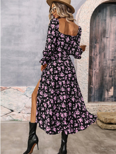 Floral Slit Dress