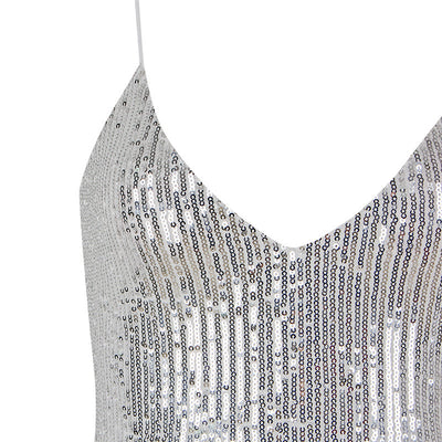 Sequin Strap Dress