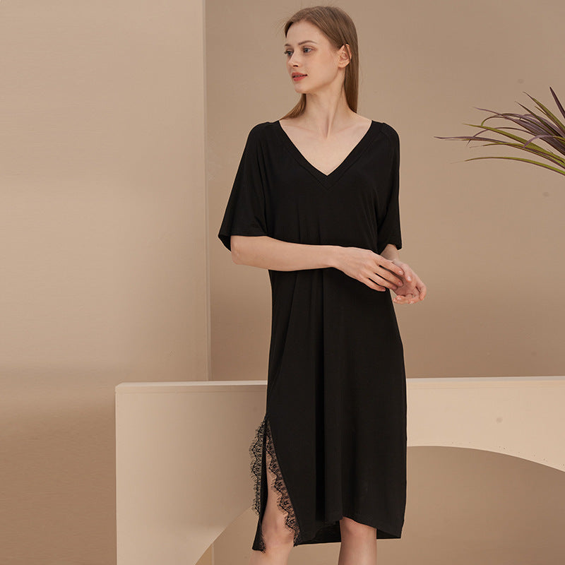 Solid Split Nightie