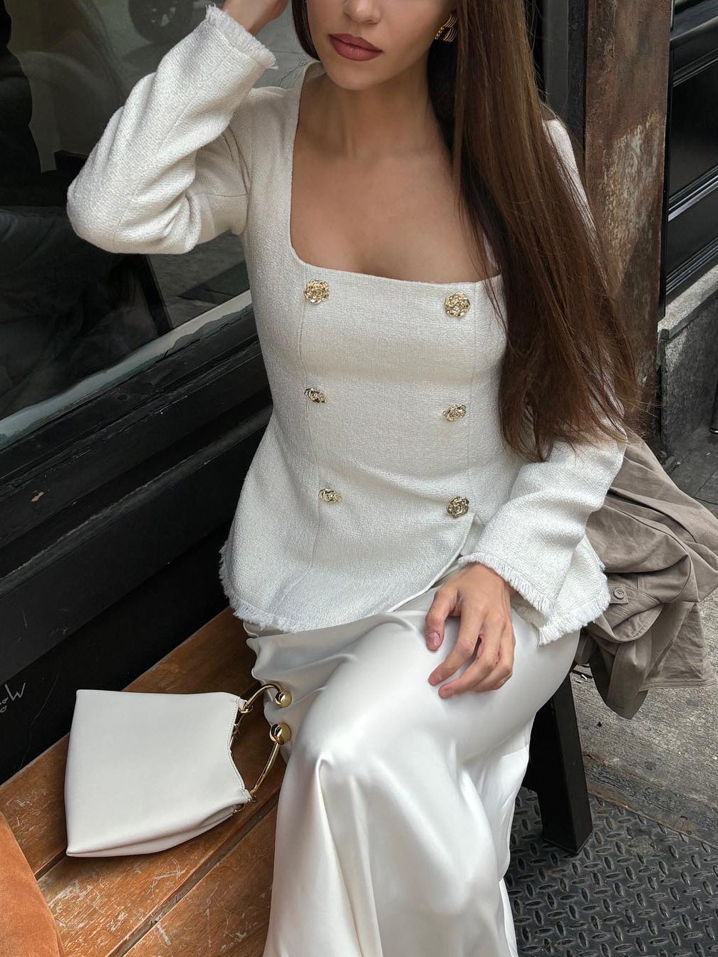 Waist Slim Long Blazer