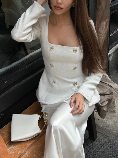 Waist Slim Long Blazer