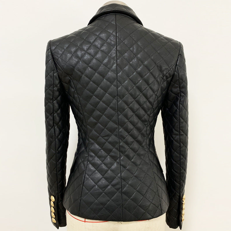 Blazer en cuir fin