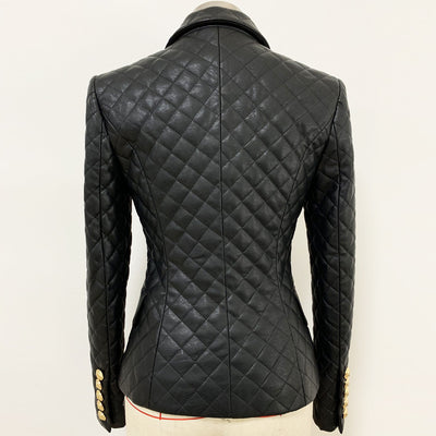 Blazer en cuir fin