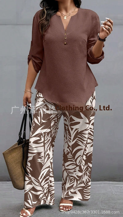 Plant Print Suit