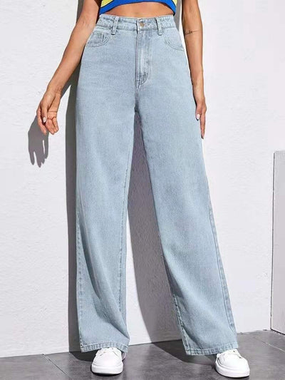 Mid Rise Straight Jeans – Women’s Fashion - Shé Hauté
