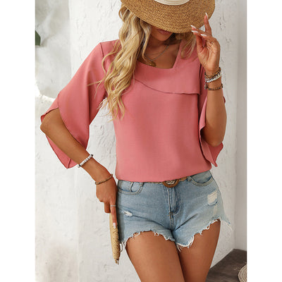 Women's V-Neck Work Blouse