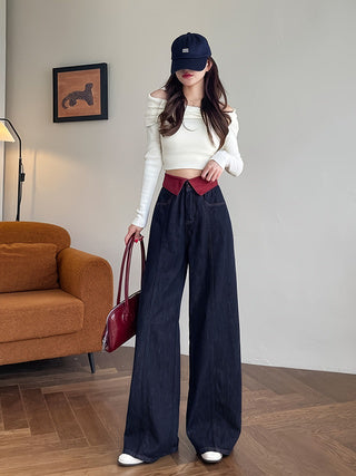 Women's High Waist Wide-Leg Pants - Shé Hauté