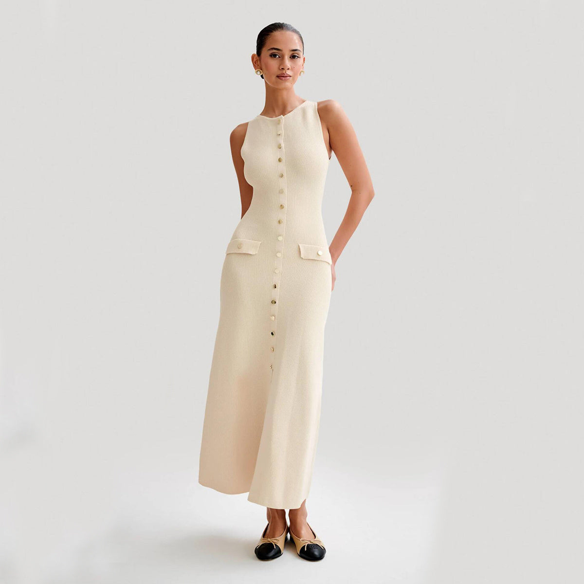 Knitted Slim Maxi Dress
