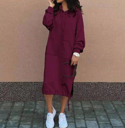 Hooded Long Sweatshirt