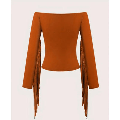 Tassel Off Shoulder Fit
