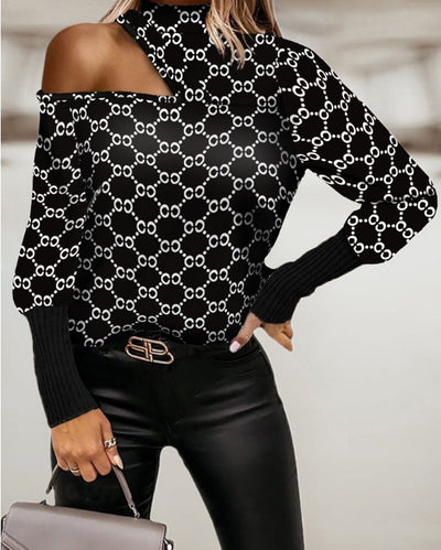 Geometric Long Sleeve Top