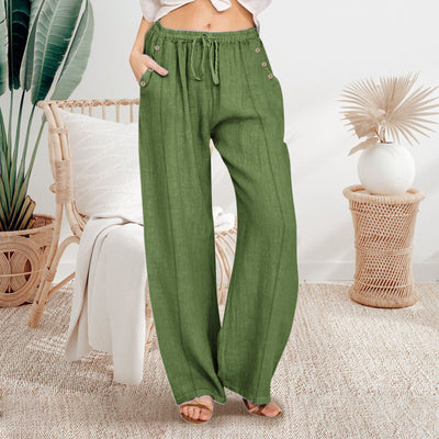 Pantalon ample à boutons
