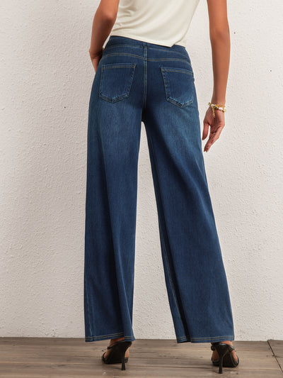 Jean bleu coupe ample
