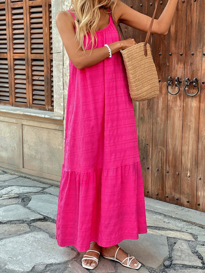 Ruffled Maxi Sling Dress