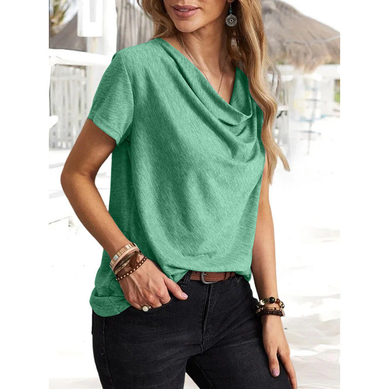 Ladies Cowl Neck Blouse
