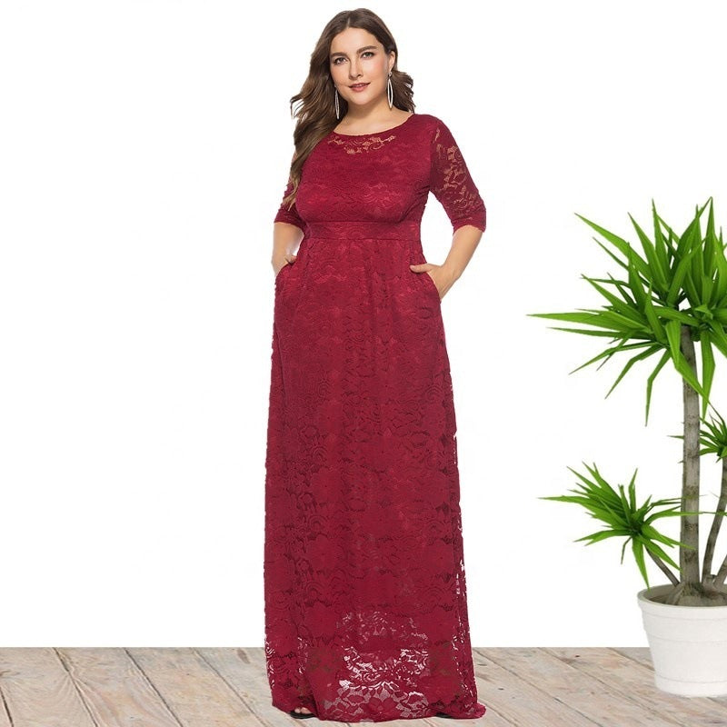 Hollow Lace Dress