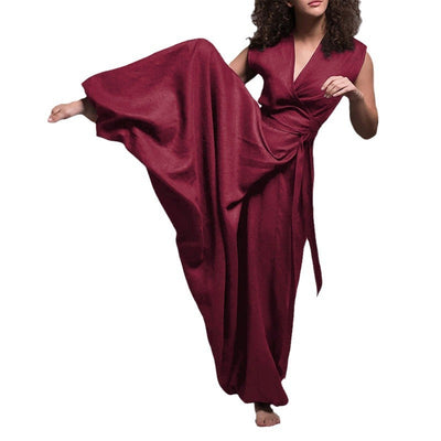Summer V-Neck Jumpsuit