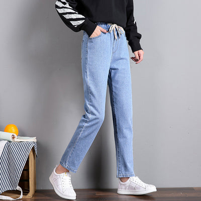 Korean Casual Straight Jeans for Women - Shé Hauté