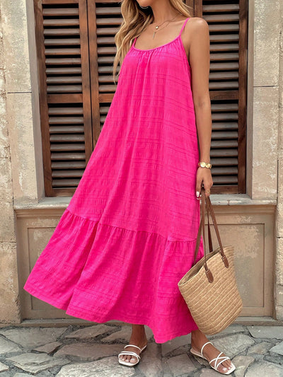 Ruffled Maxi Sling Dress