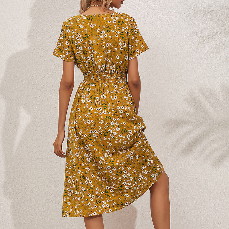 Waisted Floral Dress Shé Hauté