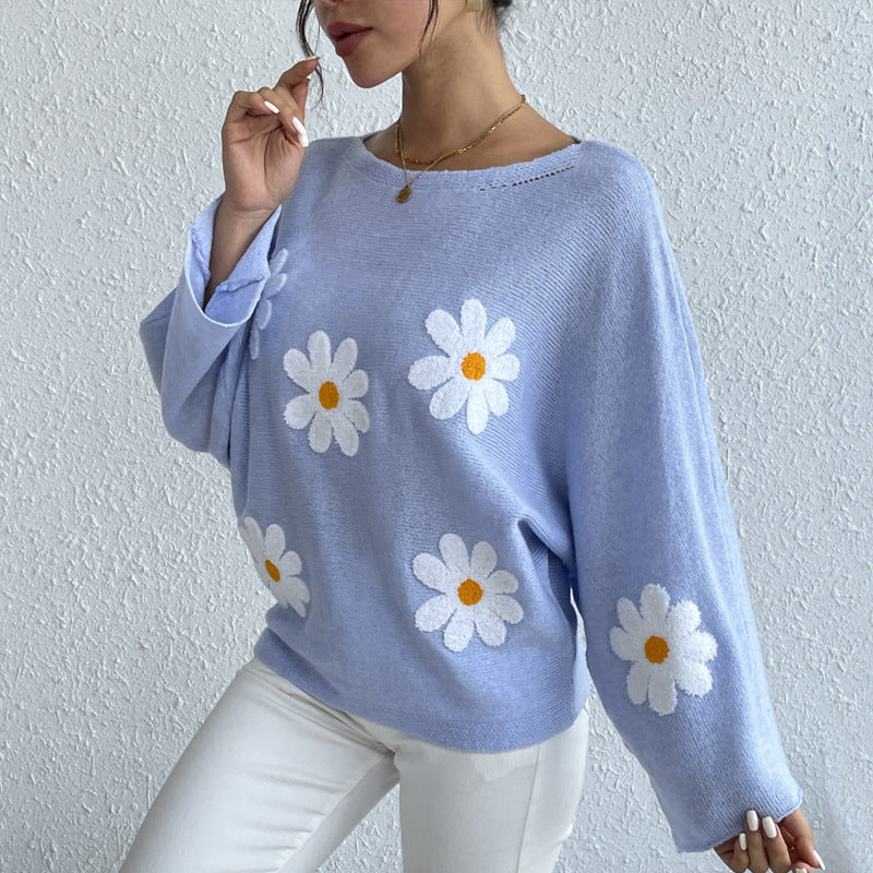 Pull fleuri tendance