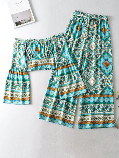 Fall Printed Suit Set