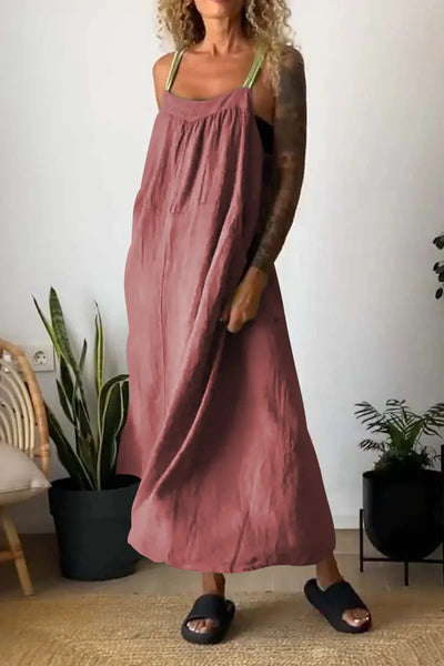 Linen Blend Dress