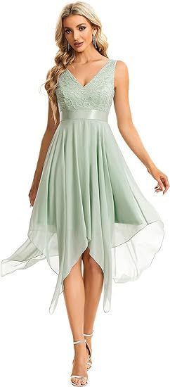 Lace Chiffon Gown